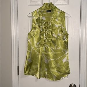 New York & Company ruffle top blouse